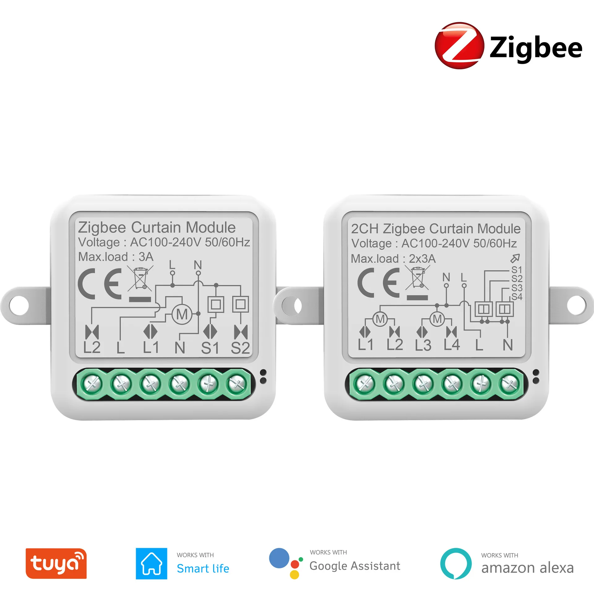 Graffiti Smart Zigbee Wireless Curtain Switch Breaker Intelligent Home Automation Circuit Breaker with Dimming Feature
Graffiti Smart Zigbee Wireless Curtain Switch Breaker Intelligent Home Automation Circuit Breaker with Dimming Feature