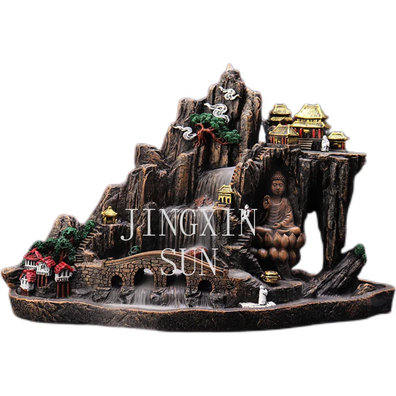 Backflow incense burner creative home office ornament resin craftsmanship personalized ornament agarwood incense burner
Backflow incense burner creative home office ornament resin craftsmanship personalized ornament agarwood incense burner