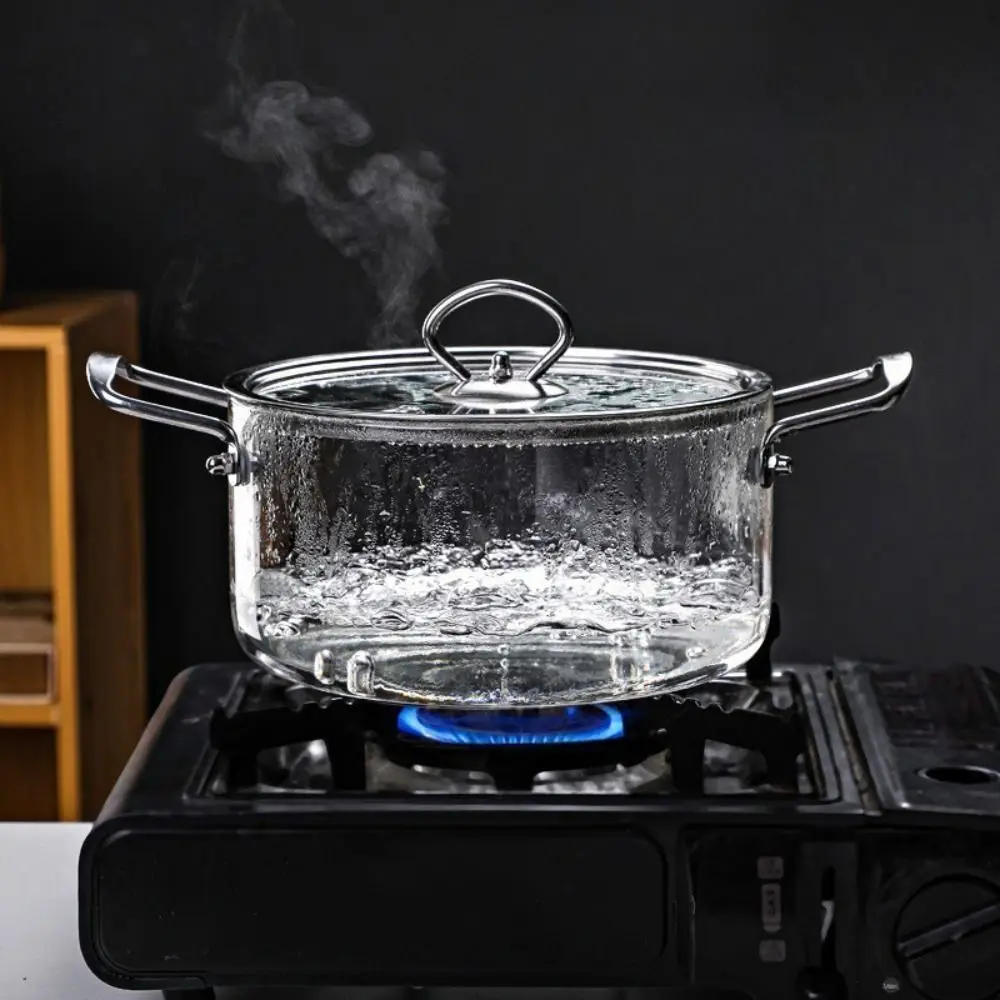 Fashion Modern High Borosilicate Glass Cooking Pot Minimalist Dual Handles Soup Pot Heat Resistant with Lid Glass Saucepan Home
Fashion Modern High Borosilicate Glass Cooking Pot Minimalist Dual Handles Soup Pot Heat Resistant with Lid Glass Saucepan Home