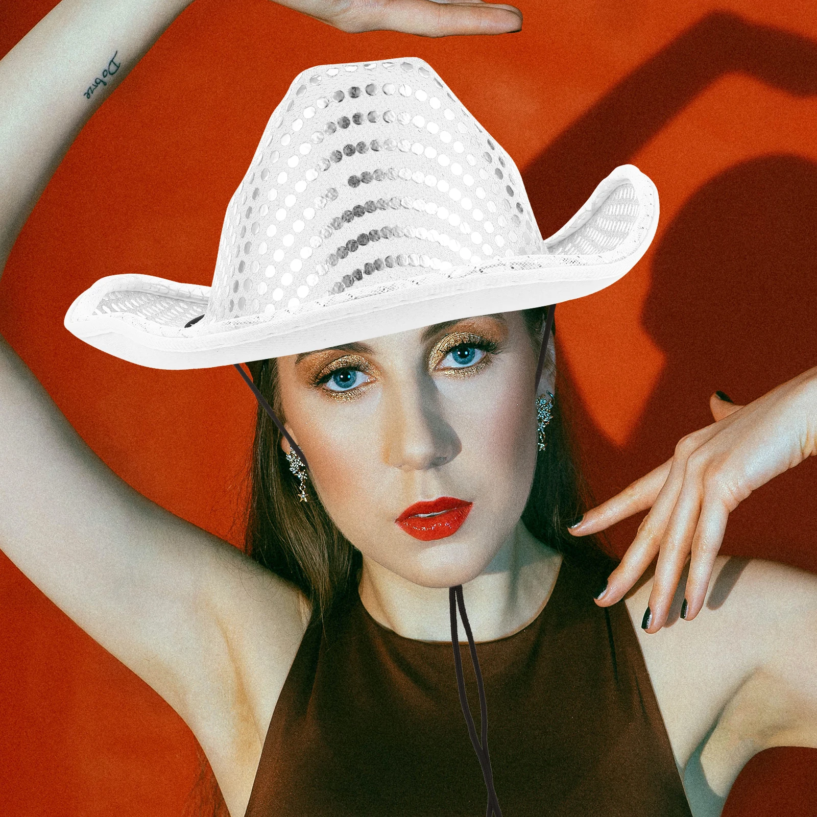 Glowing Denim Hat Bachelorette Cowgirl Hats Sequins Cute Party Straw Fabric Cowboy Men and Women
Glowing Denim Hat Bachelorette Cowgirl Hats Sequins Cute Party Straw Fabric Cowboy Men and Women