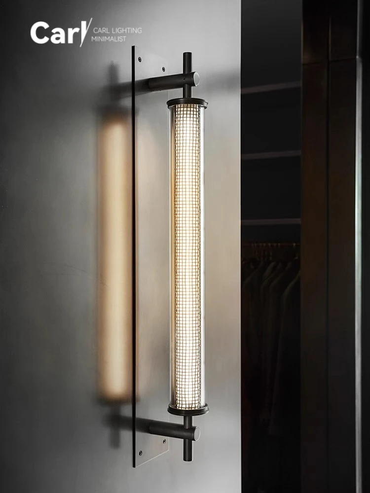 Designer Hotel Sales Department Corridor Living Room Background Wall Retro Workwear Mesh Long Circular Tube Wall Lamp
Designer Hotel Sales Department Corridor Living Room Background Wall Retro Workwear Mesh Long Circular Tube Wall Lamp