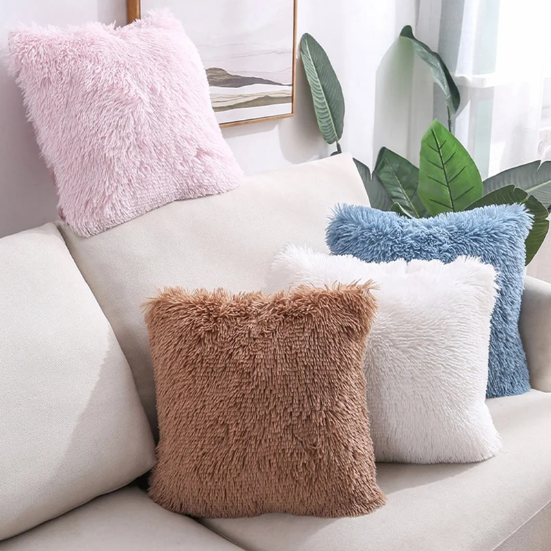 Plush Modern Pillowcases Light Luxury Fluffy Pillow Covers Square Cushion Covers Pillow Case
Plush Modern Pillowcases Light Luxury Fluffy Pillow Covers Square Cushion Covers Pillow Case