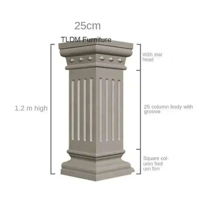 European Decorative Roman Column Mold Villa Gate Cement Square Column Mation Embossed Flower Wall Decoration Square Column Model
European Decorative Roman Column Mold Villa Gate Cement Square Column Mation Embossed Flower Wall Decoration Square Column Model