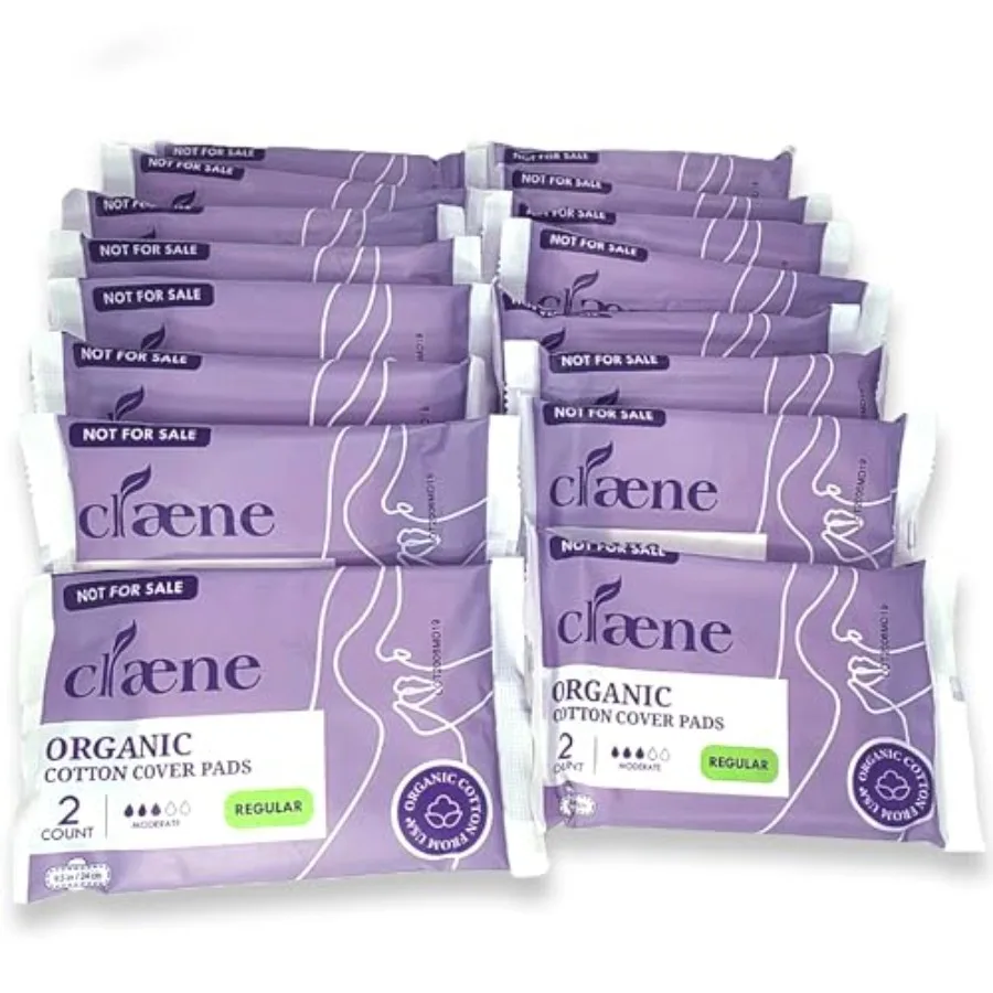 Organic Cotton Cover, Cruelty-Free, Menstrual Overnight Sanitary Pads for Women, Unscented, Breathable, Vegan, Organic Pads, Na
Organic Cotton Cover, Cruelty-Free, Menstrual Overnight Sanitary Pads for Women, Unscented, Breathable, Vegan, Organic Pads, Na