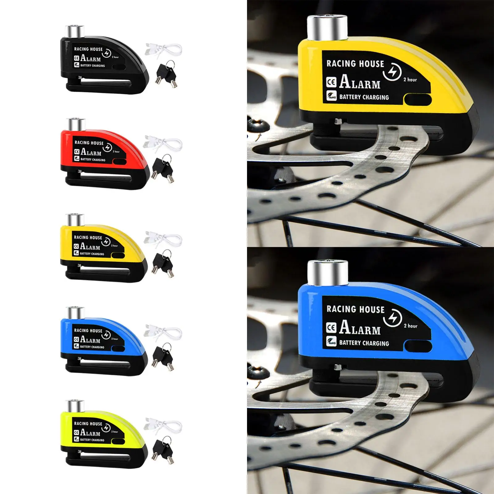 Замок дискового тормоза, защитный замок для электрического велосипеда, 110 дБ с 2 ключами, предохранительный замок для скутеров, автоциклов, езды на велосипеде, мотоциклов
Замок дискового тормоза, защитный замок для электрического велосипеда, 110 дБ с 2 ключами, предохранительный замок для скутеров, автоциклов, езды на велосипеде, мотоциклов