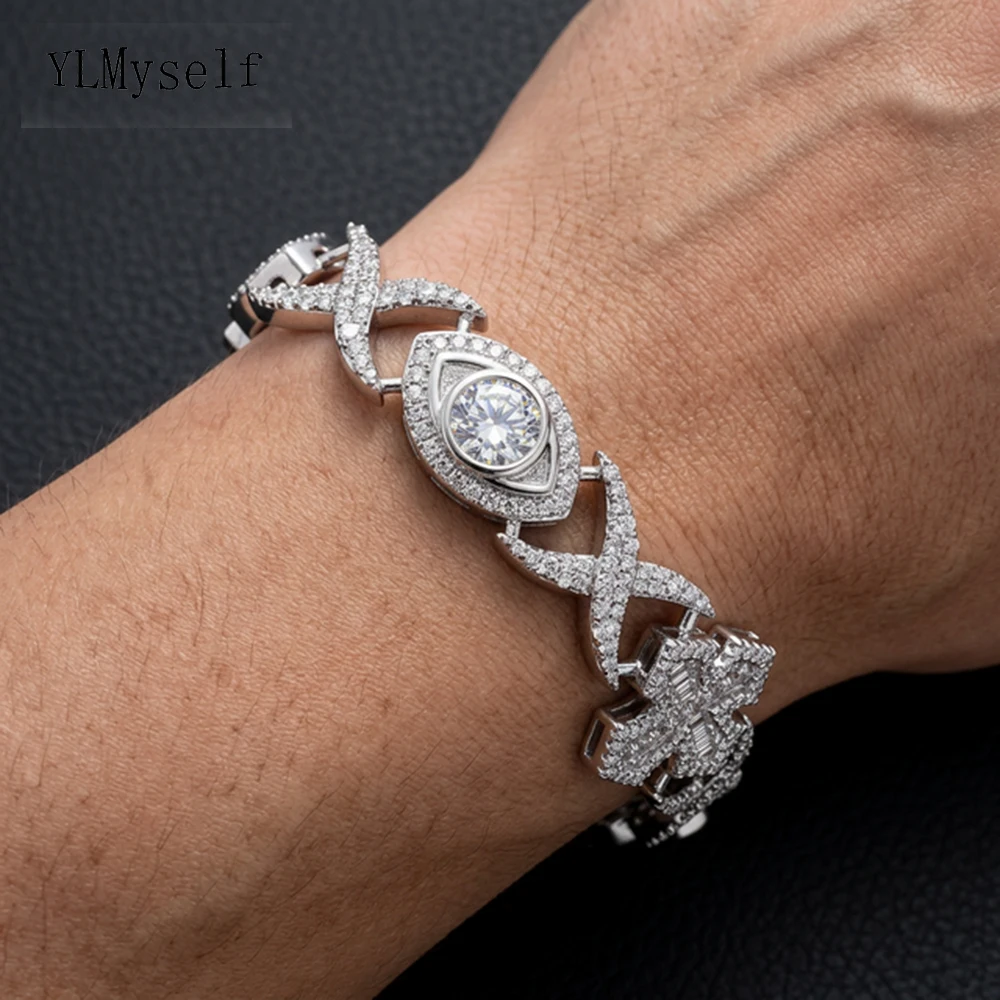 YLMyself Geometric Cuban Link Bracelet Shiny CZ Cross Tennis Chain Hiphop Rock Copper Men Jewelry
YLMyself Geometric Cuban Link Bracelet Shiny CZ Cross Tennis Chain Hiphop Rock Copper Men Jewelry