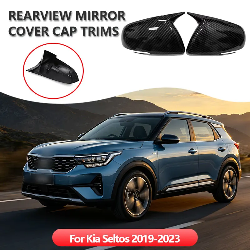 For Kia Seltos 2019-2023 Car Sticker Rearview Side Mirror Cover Wing Cap Exterior Door Rear View Case Trim Carbon Fiber Look
For Kia Seltos 2019-2023 Car Sticker Rearview Side Mirror Cover Wing Cap Exterior Door Rear View Case Trim Carbon Fiber Look