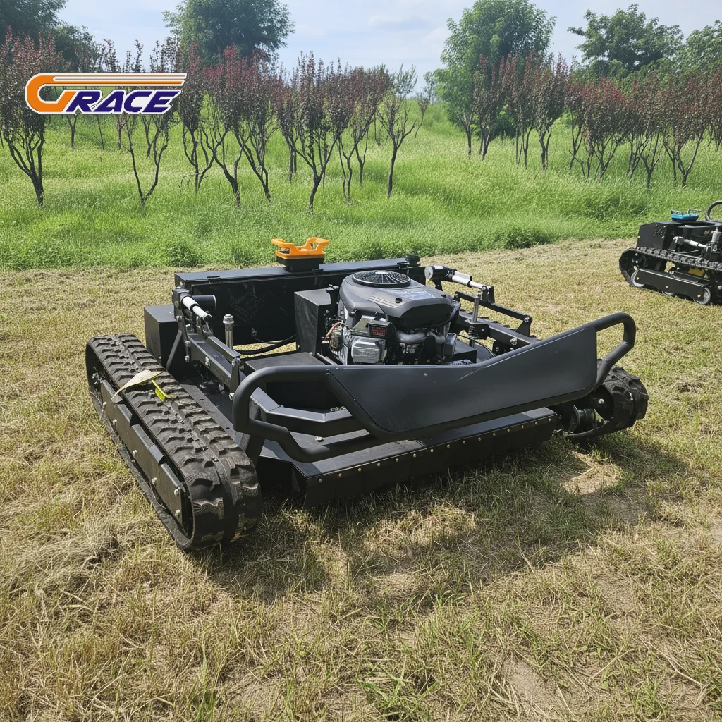 Customize Multi Purpose Remote Control Lawn Mower 90cm EPA Crawler Grass Cutting Machine
Customize Multi Purpose Remote Control Lawn Mower 90cm EPA Crawler Grass Cutting Machine