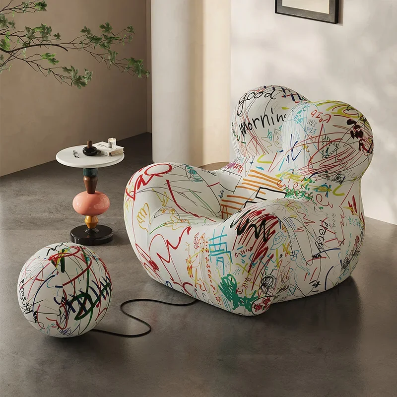 Mom's arms Lazy sofa Designer living room Bedroom Balcony Graffiti Lounge chair Italian style
Mom's arms Lazy sofa Designer living room Bedroom Balcony Graffiti Lounge chair Italian style