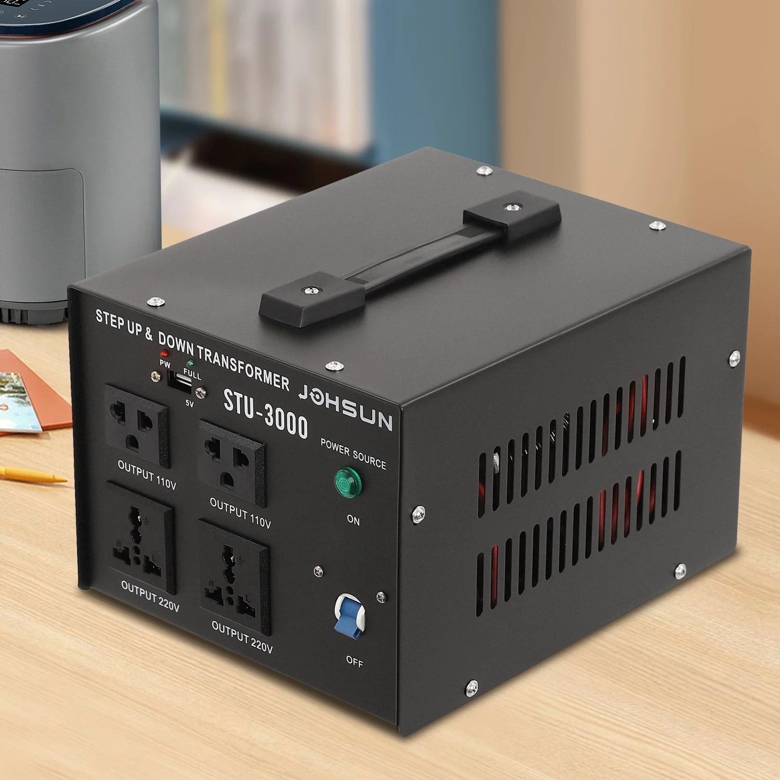 3000W Voltage Transformer Converter Step Up/Down 110V to 220V and from 220V to 110V Power Converter Circuit Breaker Protection
3000W Voltage Transformer Converter Step Up/Down 110V to 220V and from 220V to 110V Power Converter Circuit Breaker Protection