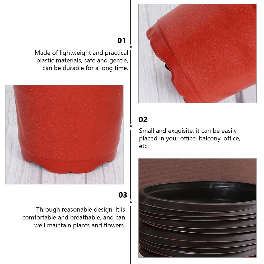 20 Pcs Durable Plastic Pots Balcony Garden Plants Pot Flower Pot Garden Flower Pots Brown Color
20 Pcs Durable Plastic Pots Balcony Garden Plants Pot Flower Pot Garden Flower Pots Brown Color