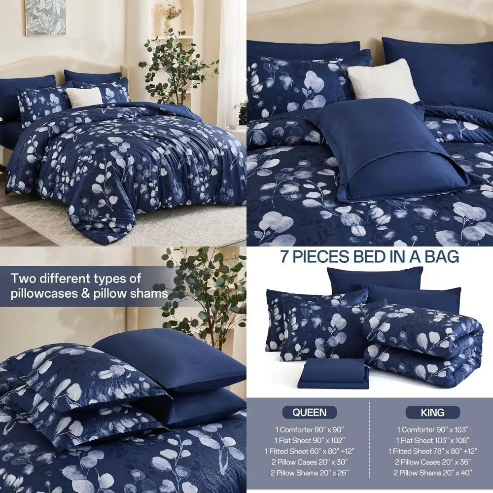 Комплект одеял королевы с цветочным принтом из 7 предметов: постельное белье из хлопчатобумажной ткани с ботаническим узором на все сезоны
Комплект одеял королевы с цветочным принтом из 7 предметов: постельное белье из хлопчатобумажной ткани с ботаническим узором на все сезоны