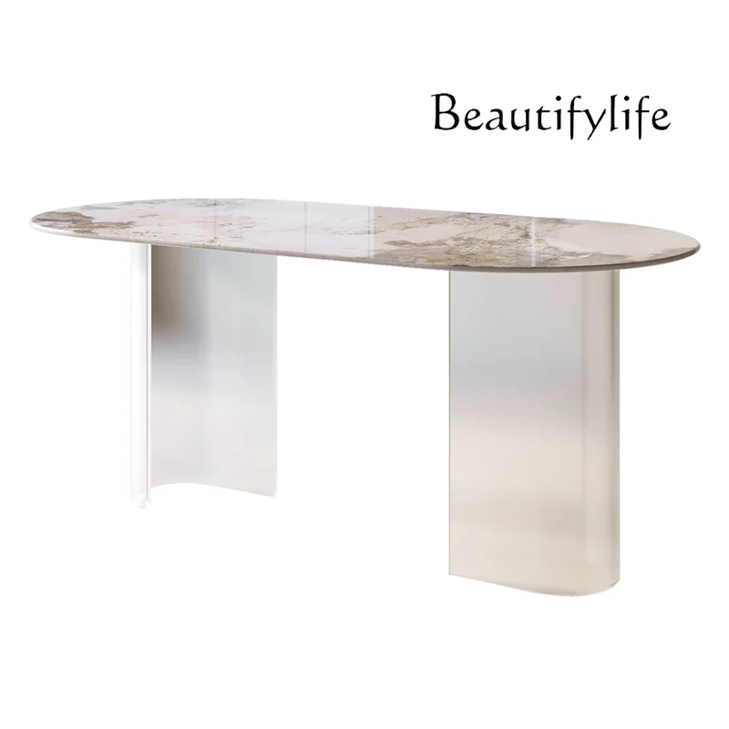 Stone Plate Dining Table and Chair Household Small Apartment Modern Simple Glass Transparent Acrylic Rectangular
Stone Plate Dining Table and Chair Household Small Apartment Modern Simple Glass Transparent Acrylic Rectangular