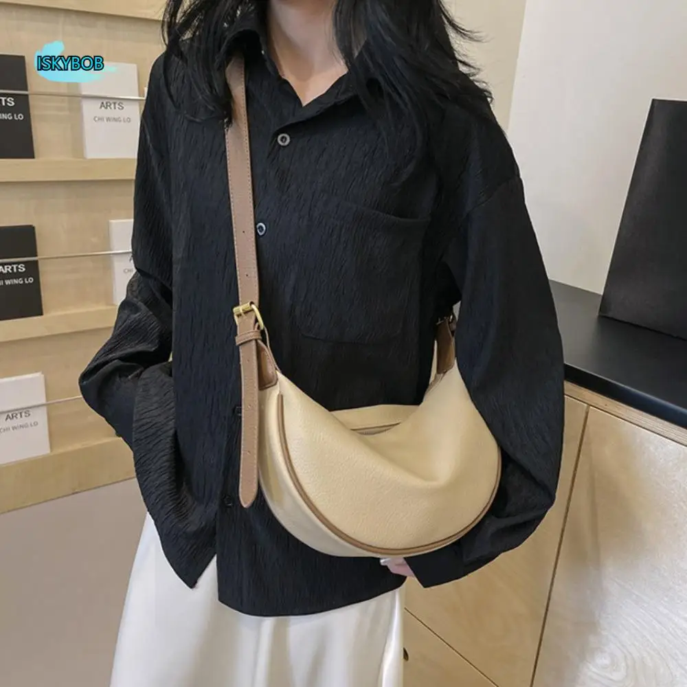 Solid Color PU Leather Crossbody Bag Zipper Adjustable Strap PU Leather Shoulder Bag Handbag Korean Style Underarm Dumpling Bag
Solid Color PU Leather Crossbody Bag Zipper Adjustable Strap PU Leather Shoulder Bag Handbag Korean Style Underarm Dumpling Bag
