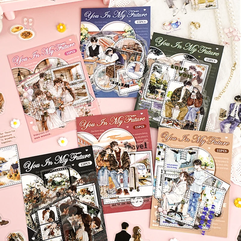 Mr. Paper 3Packs “The Rest of My Life with You” Series Couple-Themed Stickers Creative Journal Collage Materials DIY Scrapbook
Mr. Paper 3Packs “The Rest of My Life with You” Series Couple-Themed Stickers Creative Journal Collage Materials DIY Scrapbook