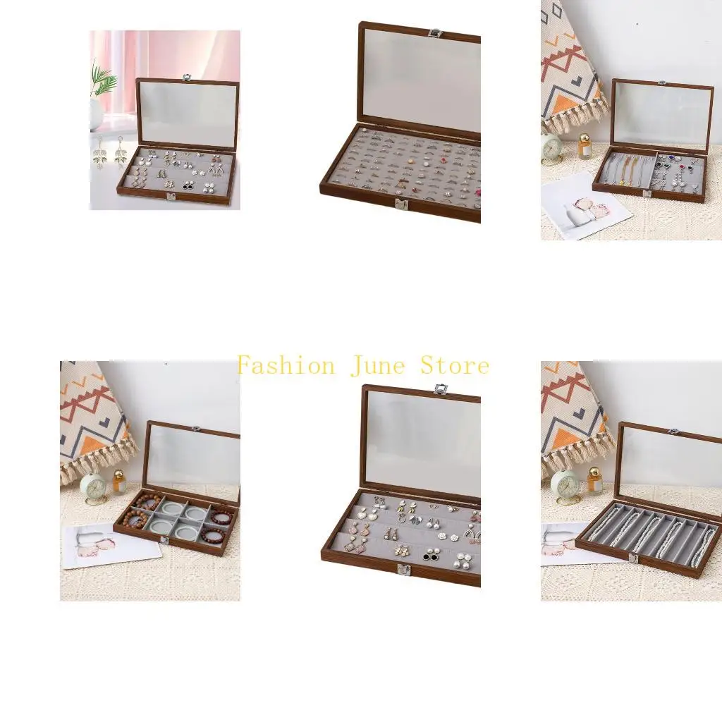 N5KA Jewelry Collection Box with Partitions and Lid Elegant Presentation Tray
N5KA Jewelry Collection Box with Partitions and Lid Elegant Presentation Tray