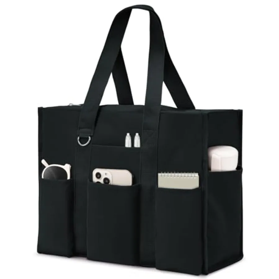 Becokan Tote Bag for Women Waterproof with 12 Pockets Top Zipper Closure Utility Teacher Nurse Bags for Work School
Becokan Tote Bag for Women Waterproof with 12 Pockets Top Zipper Closure Utility Teacher Nurse Bags for Work School