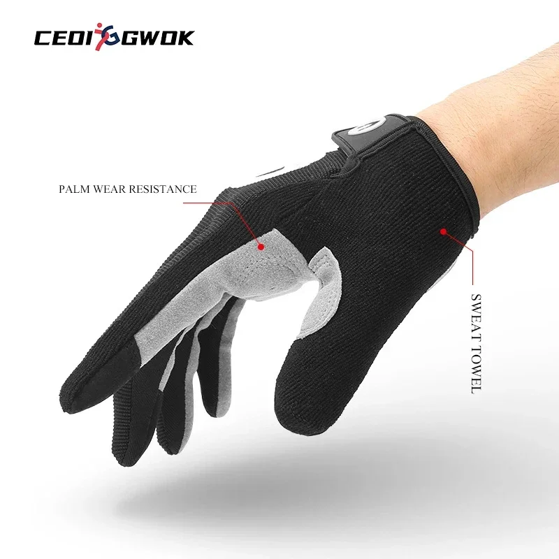 CEOI GWOK Fitness Gloves Cycling Gloves Full Finger Knitting Anti-skip Sports Protective Motorcycle Gloves Unisex
CEOI GWOK Fitness Gloves Cycling Gloves Full Finger Knitting Anti-skip Sports Protective Motorcycle Gloves Unisex