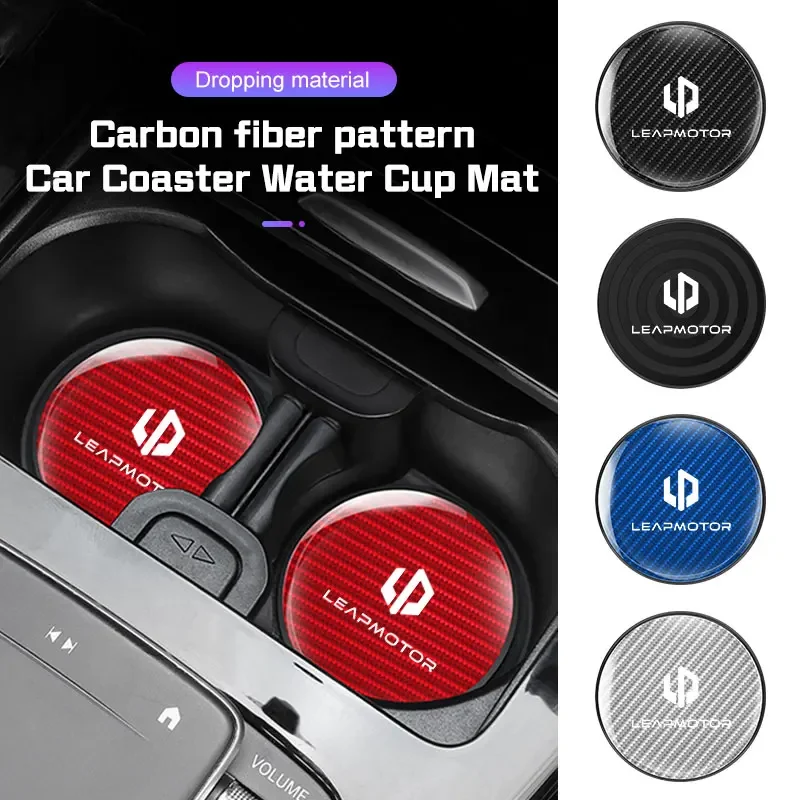 Anti Slip Car Cup Holder Mat Carbon Fiber Style Car Interior Coaster for LEAPMOTOR C11 C16 C10 B01 Bottle Holder Pad
Anti Slip Car Cup Holder Mat Carbon Fiber Style Car Interior Coaster for LEAPMOTOR C11 C16 C10 B01 Bottle Holder Pad