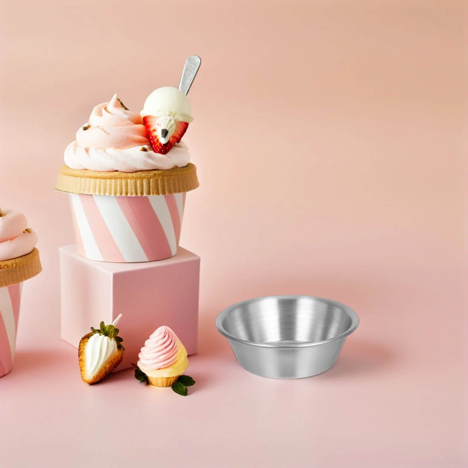 8Pcs Stainless Steel Egg Tart Molds Mini Tart Pans Reusable Baking Cups Muffin Cake Pans Small Dessert Baking Cups
8Pcs Stainless Steel Egg Tart Molds Mini Tart Pans Reusable Baking Cups Muffin Cake Pans Small Dessert Baking Cups