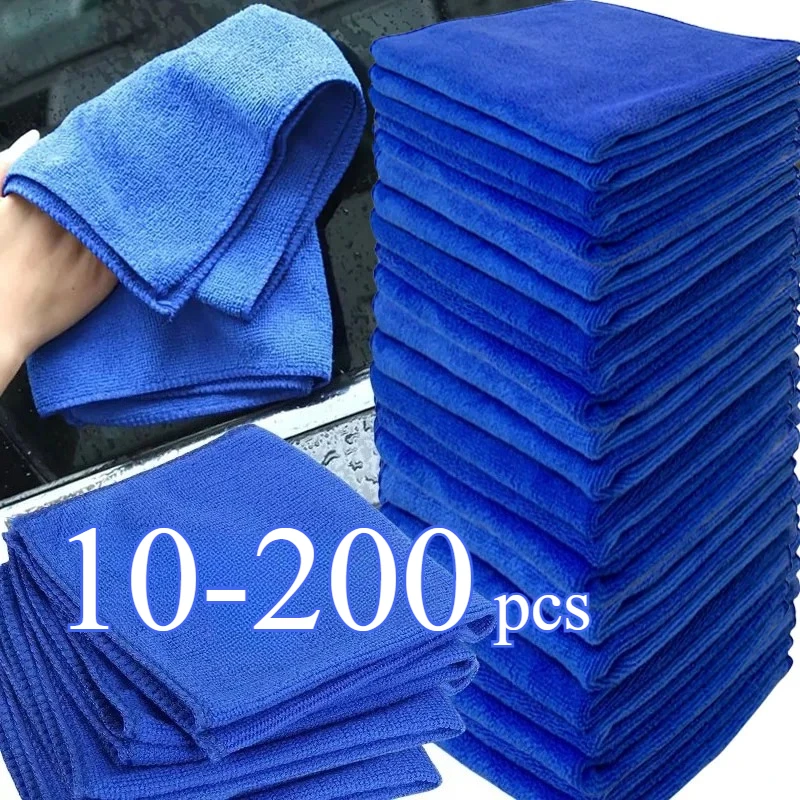 Microfiber Towels Car Wash Drying Cloth Blue Car Care Detailing Cleaning Polishing Duster Home Kitchen Washing Rags 10-100pcs
Microfiber Towels Car Wash Drying Cloth Blue Car Care Detailing Cleaning Polishing Duster Home Kitchen Washing Rags 10-100pcs