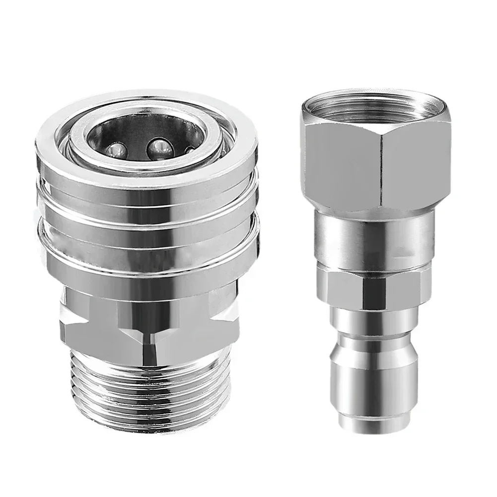 Male and Female Quick Connectors Pressure Washer Adapter Set Easy Hose Changing Enhanced Cleaning Capabilities
Male and Female Quick Connectors Pressure Washer Adapter Set Easy Hose Changing Enhanced Cleaning Capabilities
