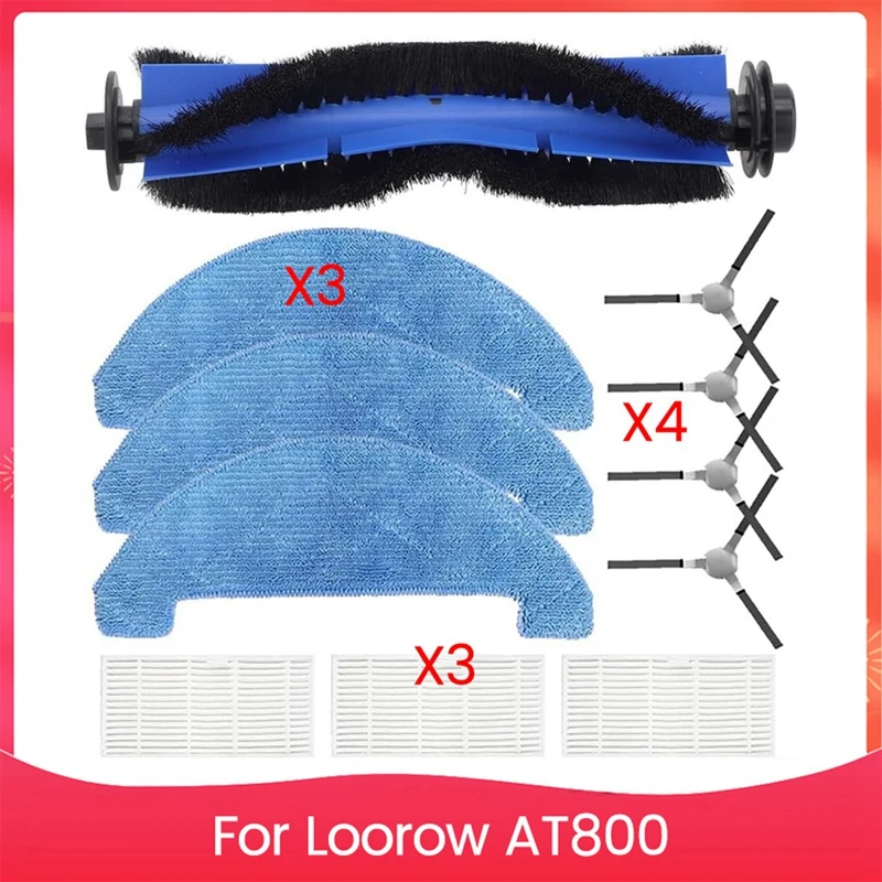 Replacement Parts For Loorow AT800 Vacuum Cleaners Robot Vacuum Cleaners Main Side Brush Hepa Filters Mop Pads
Replacement Parts For Loorow AT800 Vacuum Cleaners Robot Vacuum Cleaners Main Side Brush Hepa Filters Mop Pads
