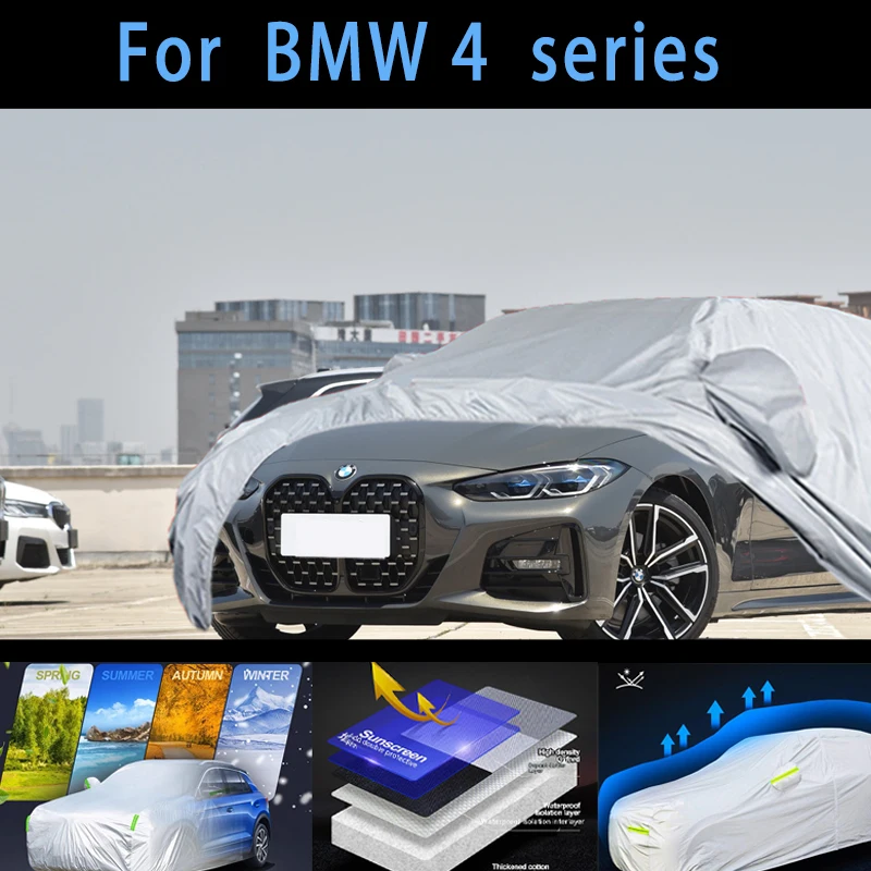 For BMW 4 series Outdoor Protection Full Car Covers Snow Cover Sunshade Waterproof Dustproof Exterior Car cover protection
For BMW 4 series Outdoor Protection Full Car Covers Snow Cover Sunshade Waterproof Dustproof Exterior Car cover protection