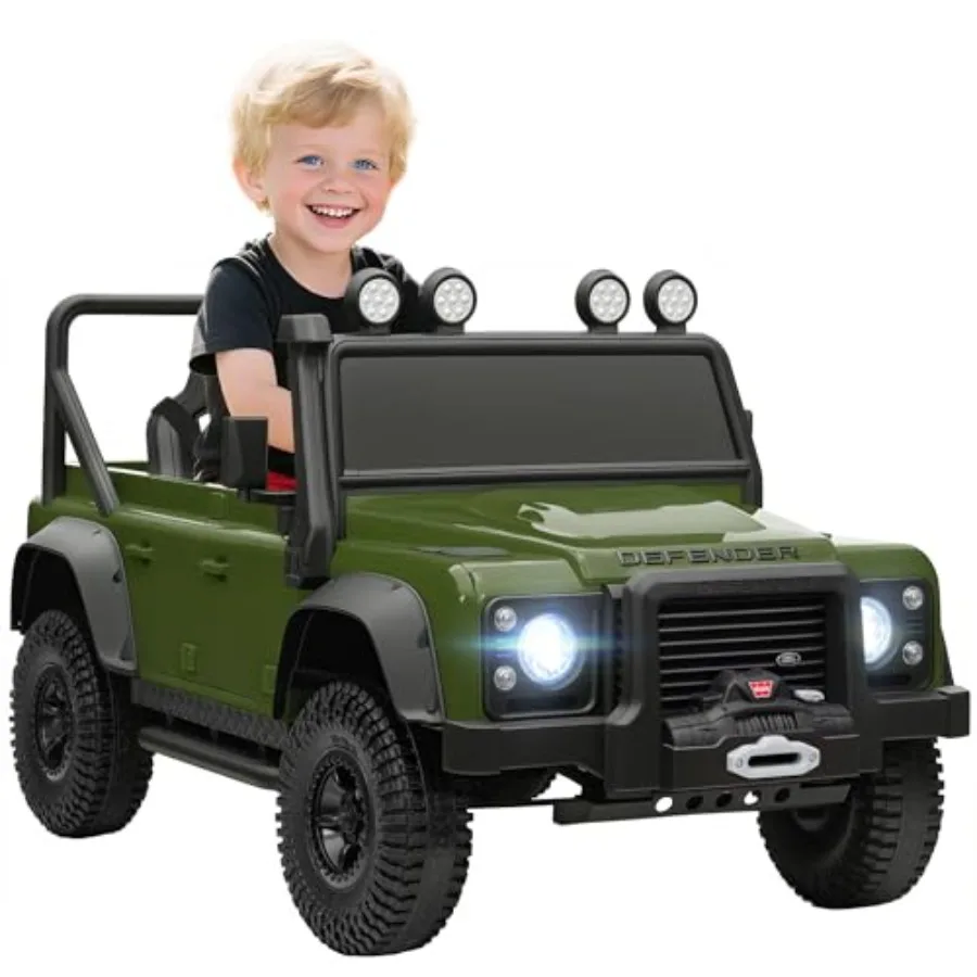 ' ride-on car for outdoor use dark green ABS plastic body 12V dual-motor power with remote control spring suspension LED lights
' ride-on car for outdoor use dark green ABS plastic body 12V dual-motor power with remote control spring suspension LED lights