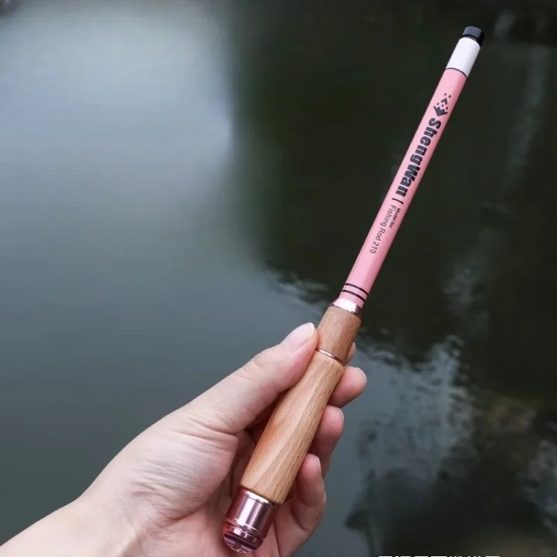 Small Object Fishing Rod Miniature Object Hand Rod Small Fish Ultra Short Portable Short Section Sensitive Has Resilience