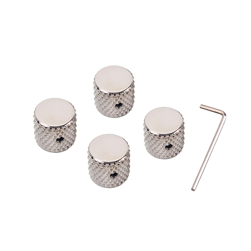 4 Pcs Long Lasting Guitar Control Knobs Tone Volume Flat Aluminum Alloy Guitar Parts Silver For Bass Amp Repair Accessories
4 Pcs Long Lasting Guitar Control Knobs Tone Volume Flat Aluminum Alloy Guitar Parts Silver For Bass Amp Repair Accessories