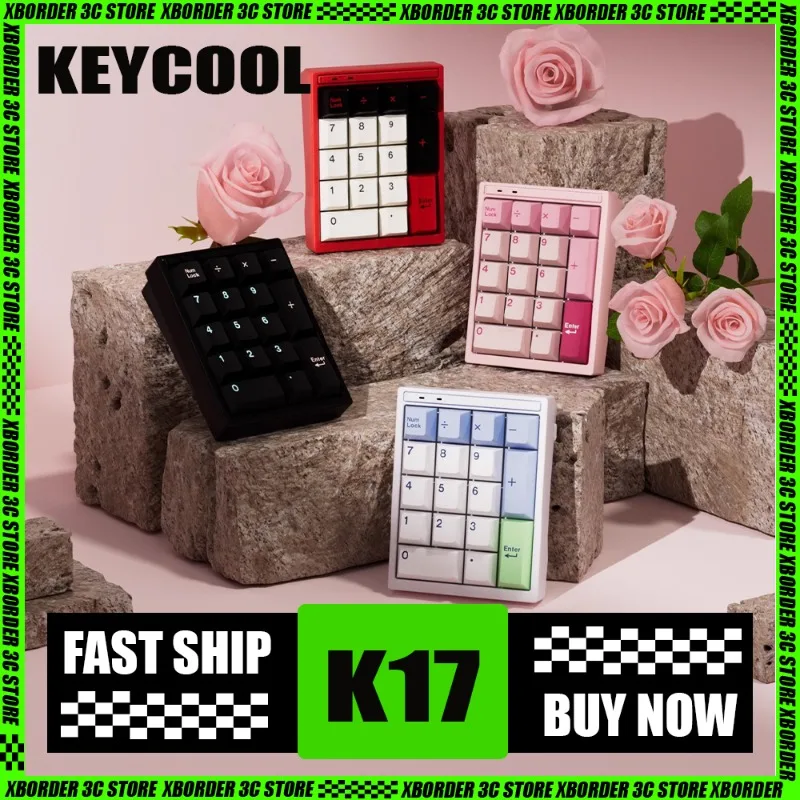 KEYCOOL K17 Wireless Digital Mechanical Keyboard Bluetooth Digital Knob Small Keyboard Portable Office New Product Pre-sale
KEYCOOL K17 Wireless Digital Mechanical Keyboard Bluetooth Digital Knob Small Keyboard Portable Office New Product Pre-sale