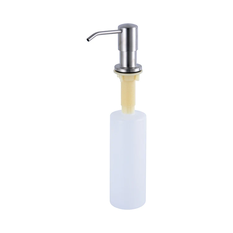 304 Stainless Steel Kitchen Sink Soap Dispenser Dish Soap Dispenser Parts With Plastic Bottle For Kitchen Usage
304 Stainless Steel Kitchen Sink Soap Dispenser Dish Soap Dispenser Parts With Plastic Bottle For Kitchen Usage