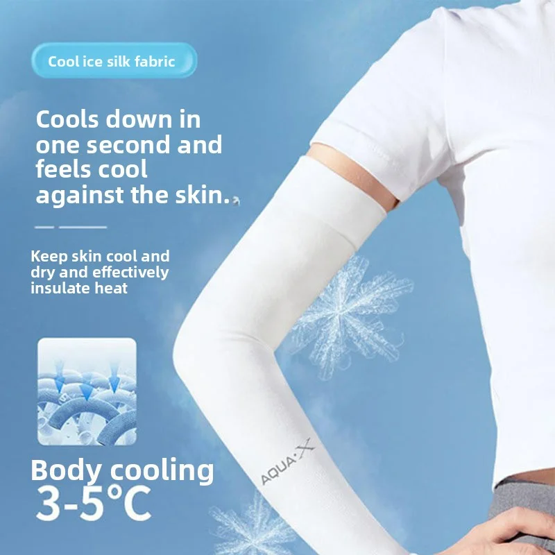 Two-piece ice-silk cooling arm sleeves, UV protection, sun protection, suitable for sports, running, fishing, cycling, skiing.
Two-piece ice-silk cooling arm sleeves, UV protection, sun protection, suitable for sports, running, fishing, cycling, skiing.