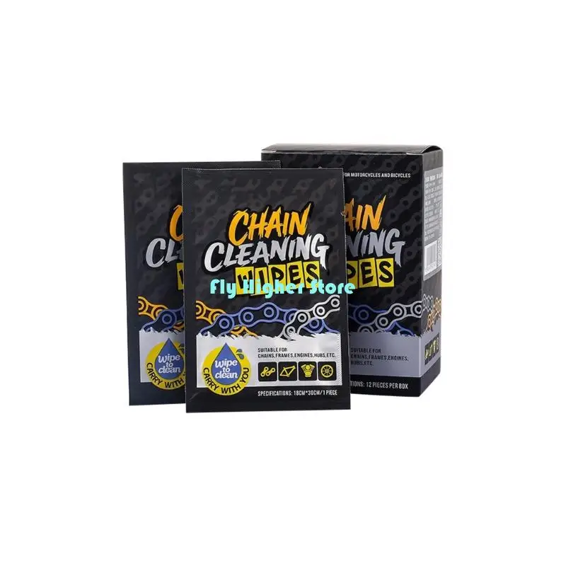 12Pcs Nonwoven Bike Chain Cleaner Wipes for Chain Cleaning in Daily Cycling Routines Ensuring Long Terms Performances
12Pcs Nonwoven Bike Chain Cleaner Wipes for Chain Cleaning in Daily Cycling Routines Ensuring Long Terms Performances