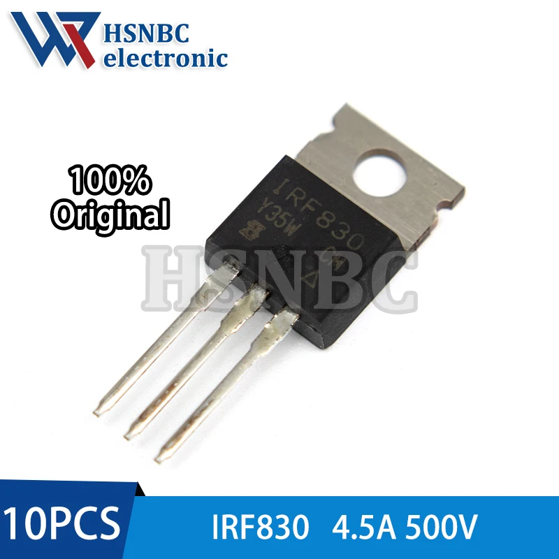 10PCS IRF830 IRF830PBF TO-220 4.5A 500V N-channel Power MOSFET Transistor 100% New Original
10PCS IRF830 IRF830PBF TO-220 4.5A 500V N-channel Power MOSFET Transistor 100% New Original