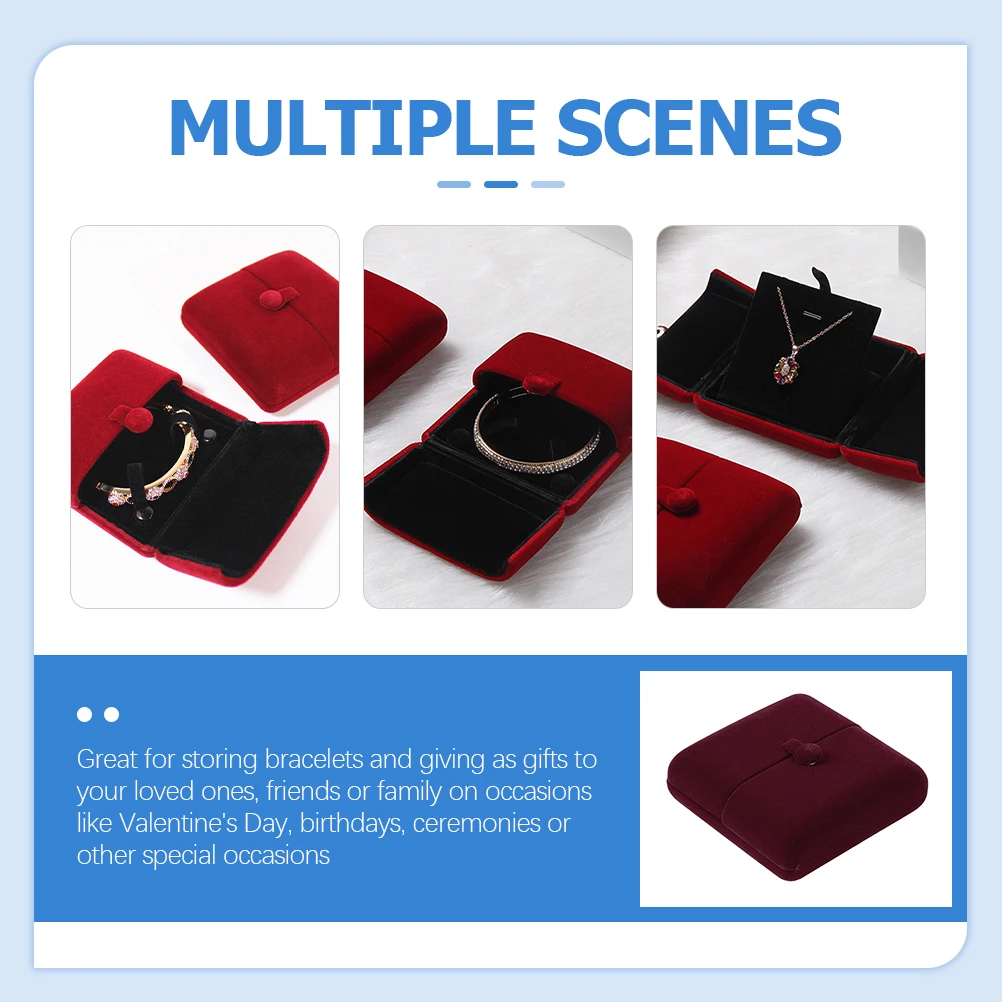 Jewelry Box Organizer Birthday Gift Holder Flannel Boxes for Bracelets Rings Necklace Beads Travel Case Storage Display Home
Jewelry Box Organizer Birthday Gift Holder Flannel Boxes for Bracelets Rings Necklace Beads Travel Case Storage Display Home