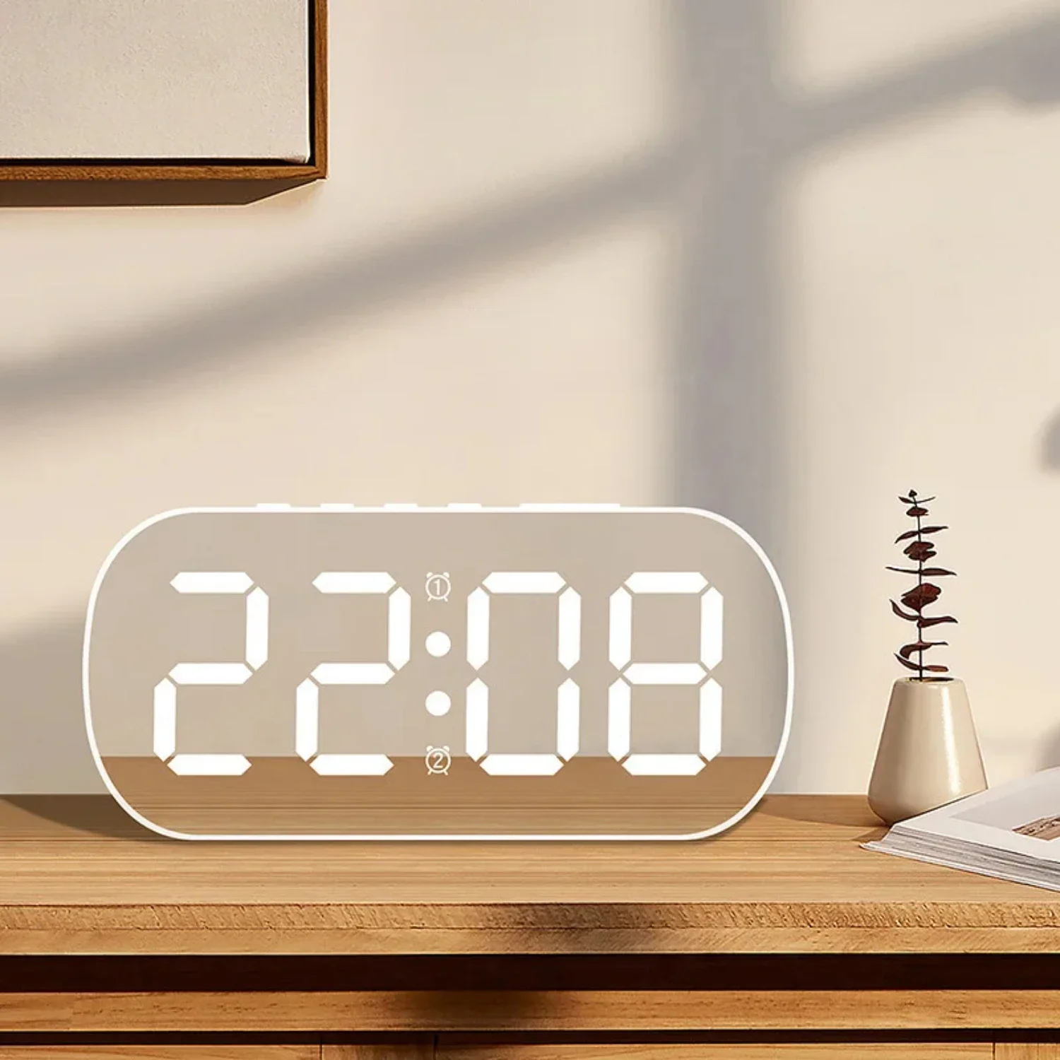 Smart Minimalist Digital Display Intelligent Alarm Clock Portable Bedside Clock - Perfect for Office Supplies
Smart Minimalist Digital Display Intelligent Alarm Clock Portable Bedside Clock - Perfect for Office Supplies