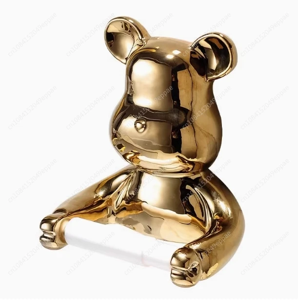 Luxury Bear Roll Paper Holder Household Toilet Face Towel Toilet Hanging Wall Waterproof Storage Tissue Box
Luxury Bear Roll Paper Holder Household Toilet Face Towel Toilet Hanging Wall Waterproof Storage Tissue Box