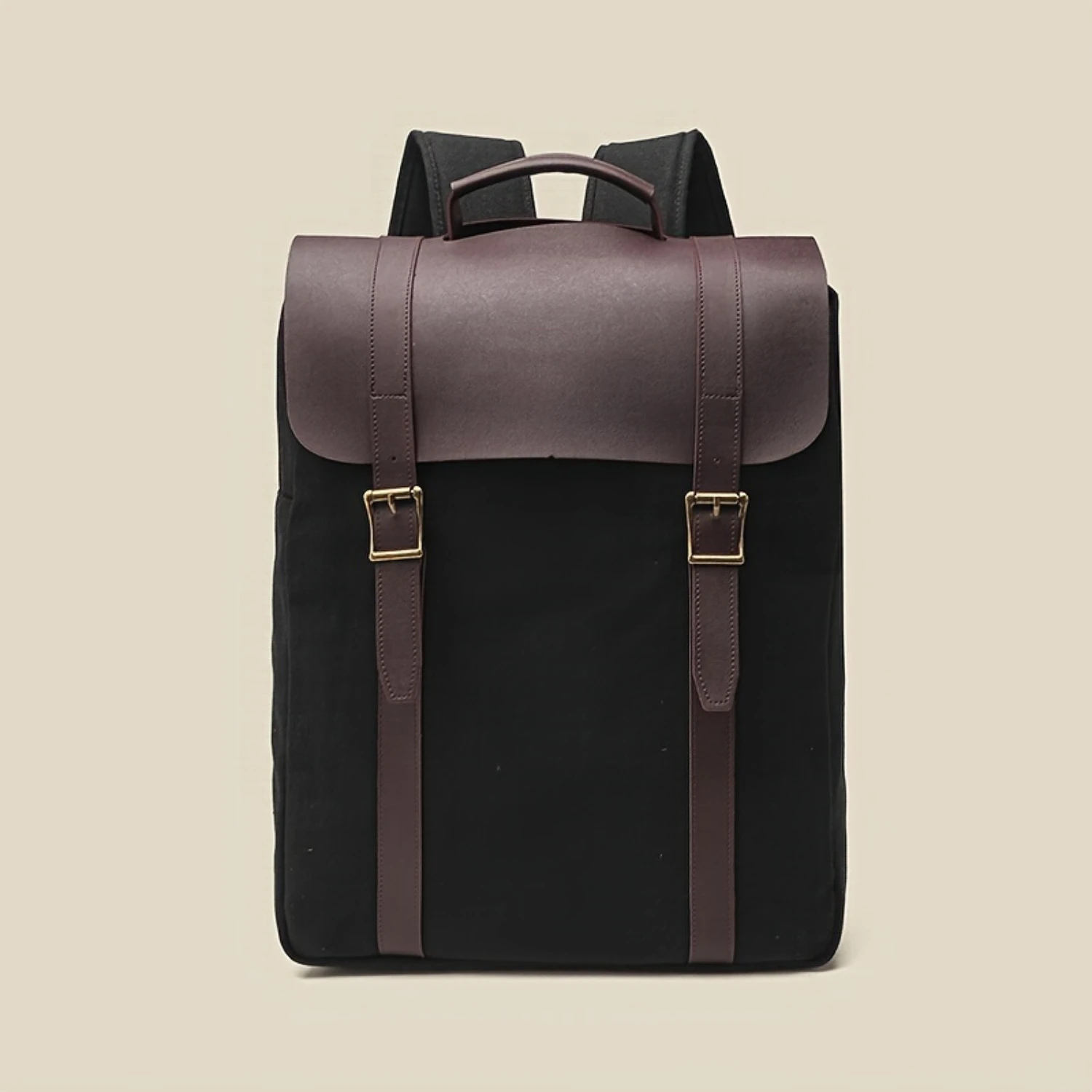 Retro Large Capacity Fashionable Men's Backpack, Waterproof Faux PU Leather Canvas Casual Backpack For Daily Use
Retro Large Capacity Fashionable Men's Backpack, Waterproof Faux PU Leather Canvas Casual Backpack For Daily Use