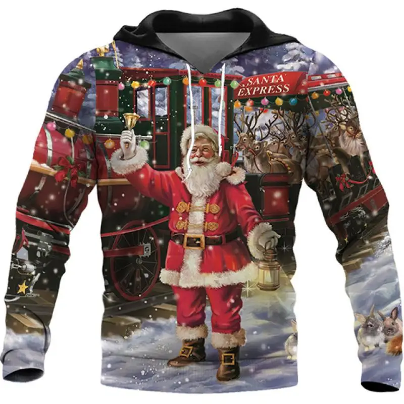 Christmas men's hoodie 3D printed sweatshirt Harajuku hoodie jumper Casual millennium clothing men street men's hoodie
Christmas men's hoodie 3D printed sweatshirt Harajuku hoodie jumper Casual millennium clothing men street men's hoodie