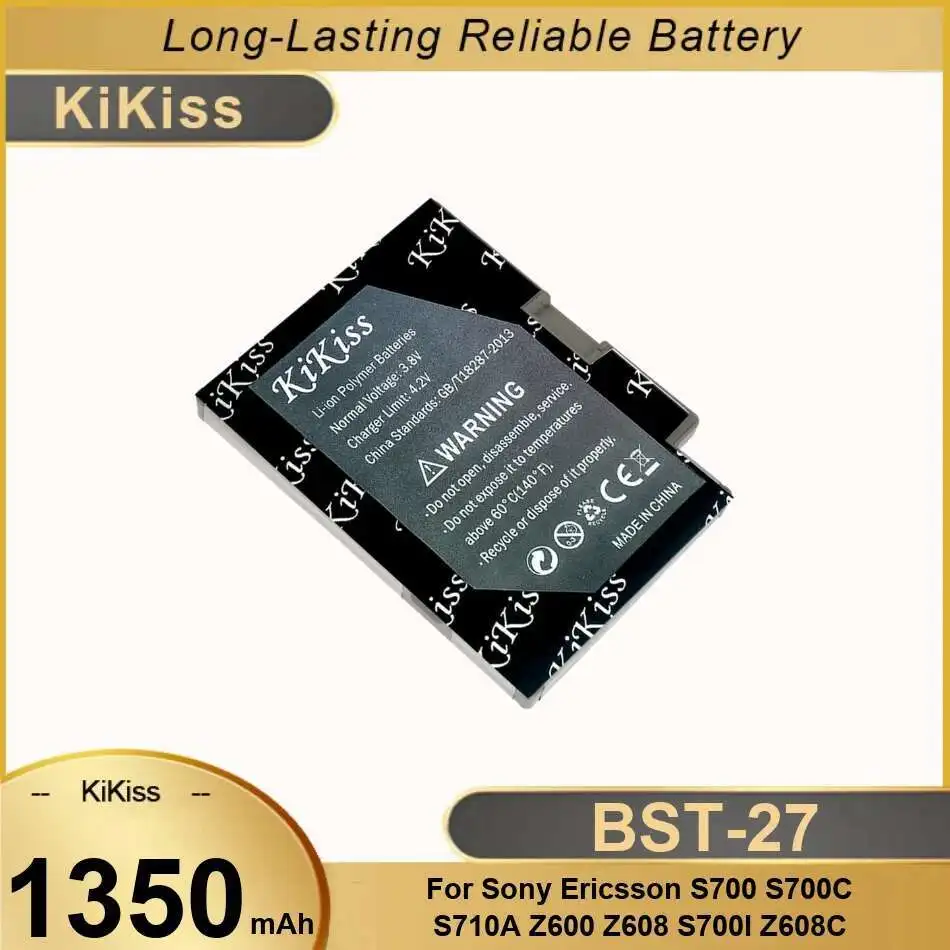 Bst-27 1350 мАч долговечный аккумулятор для мобильного телефона Sony Ericsson S700 S700C S710A Z600 Z608 S700i Z608c надежная замена
Bst-27 1350 мАч долговечный аккумулятор для мобильного телефона Sony Ericsson S700 S700C S710A Z600 Z608 S700i Z608c надежная замена