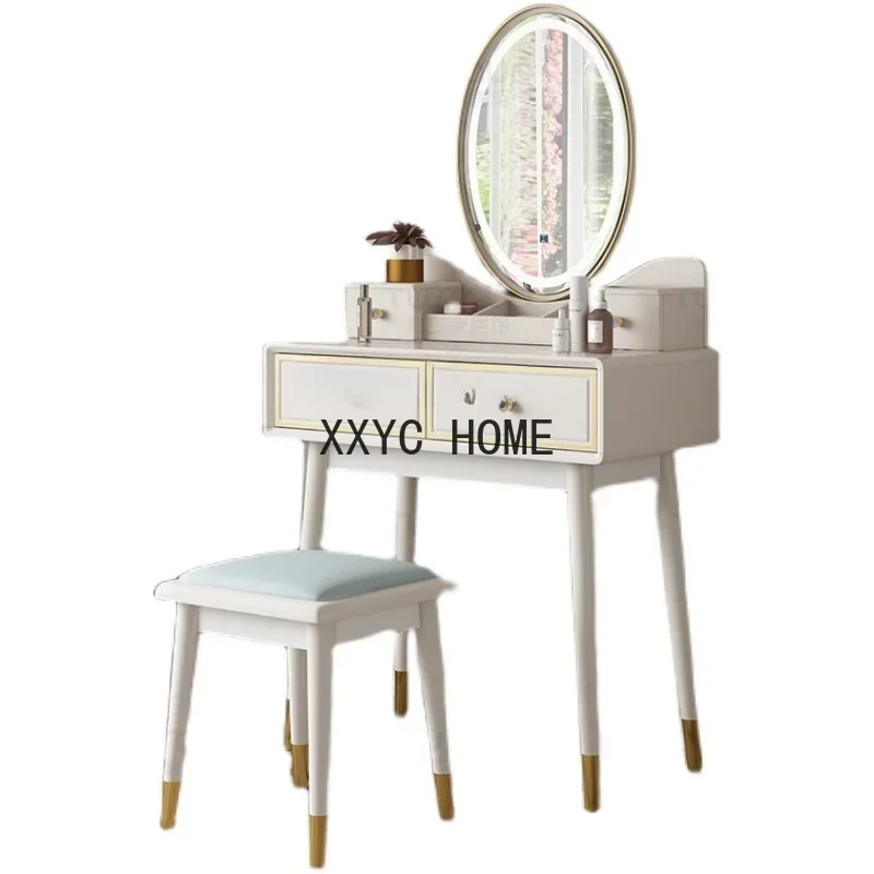 Nordic 60cm Mini Light Luxury Dressing Table with Light Bedroom Modern Simple Storage Makeup Table
Nordic 60cm Mini Light Luxury Dressing Table with Light Bedroom Modern Simple Storage Makeup Table