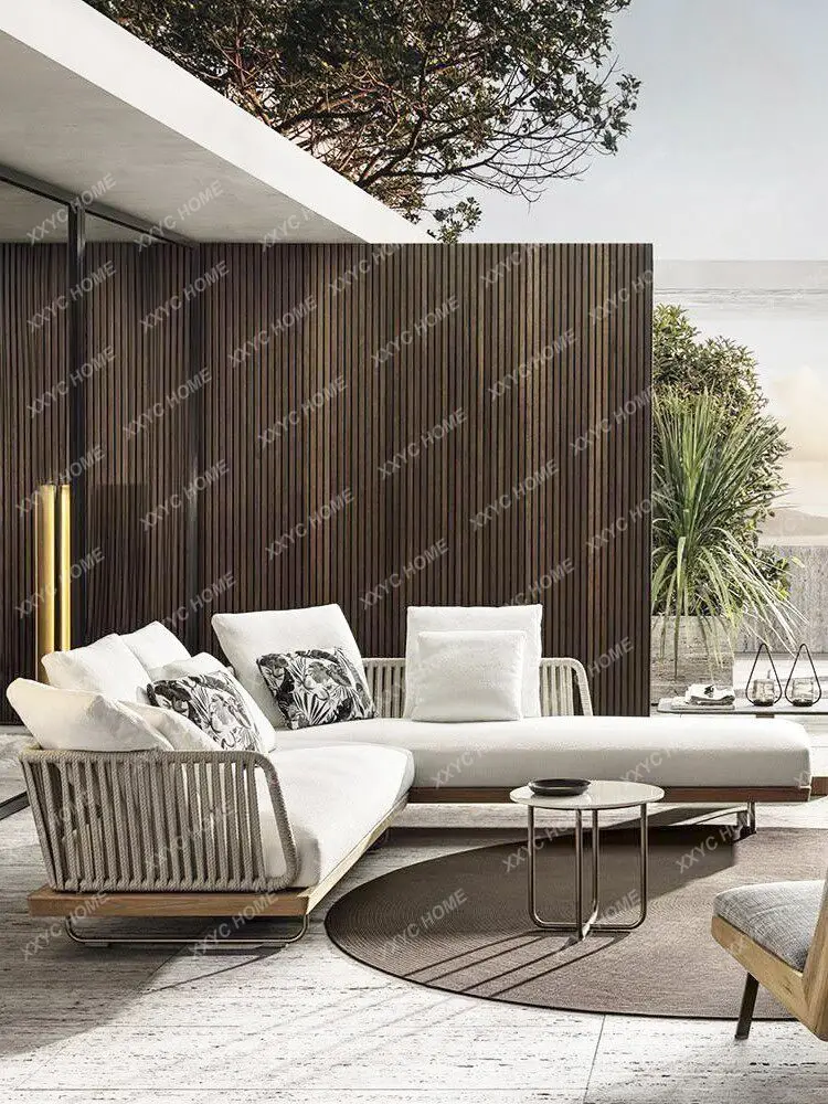 Outdoor rattan combination teak courtyard sun room terrace rattan chair
Outdoor rattan combination teak courtyard sun room terrace rattan chair