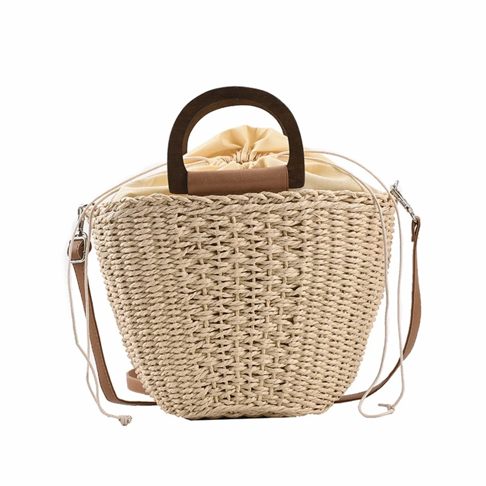 Fashion Lady Straw Handbag Hand-Woven Rattan Crossbody Bag Beach Wicker Knitted Shopping Shoulder Bag Bohemian
Fashion Lady Straw Handbag Hand-Woven Rattan Crossbody Bag Beach Wicker Knitted Shopping Shoulder Bag Bohemian
