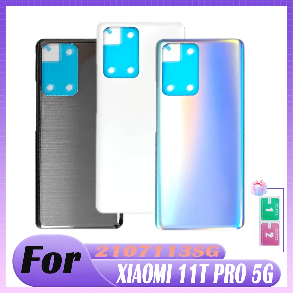 New For Xiaomi 11T Pro 5G Battery Back Cover Glass Panel Rear Housing Door Case Replacement
New For Xiaomi 11T Pro 5G Battery Back Cover Glass Panel Rear Housing Door Case Replacement