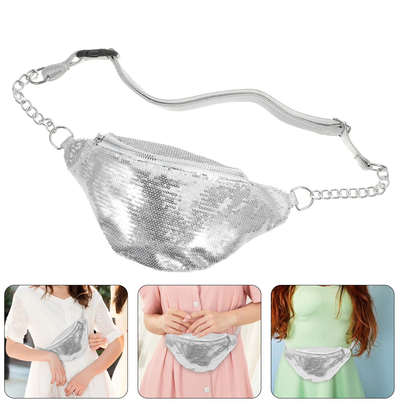 Sequin Waist Fanny Pack Waterproof Phone Pouch Stylish Waist Pack Stylish Crossbody Bag for Running Travel Shopping
Sequin Waist Fanny Pack Waterproof Phone Pouch Stylish Waist Pack Stylish Crossbody Bag for Running Travel Shopping