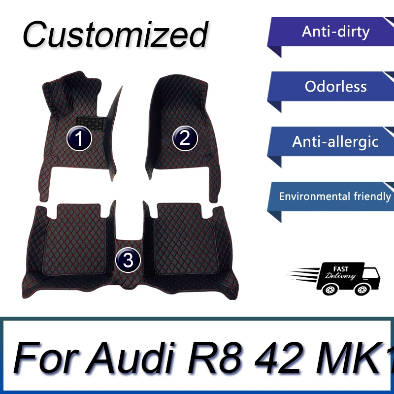 Car Mats For Audi R8 42 MK1 2006~2015 Auto Floor Mat Luxury Leather Waterproof Rug Anti Dirt Pad Set Car Interior Accessories
Car Mats For Audi R8 42 MK1 2006~2015 Auto Floor Mat Luxury Leather Waterproof Rug Anti Dirt Pad Set Car Interior Accessories