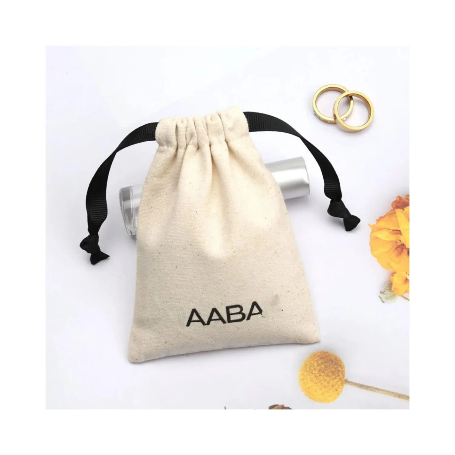50pcs custom jewelry packaging pouch Cotton canvas bags personalized logo with ribbon bag chic small pouch jewellery packaging
50pcs custom jewelry packaging pouch Cotton canvas bags personalized logo with ribbon bag chic small pouch jewellery packaging