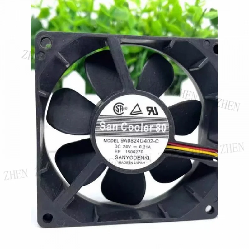 Вентилятор охлаждения Y FOR Sanyo 9A0824S402 8025 DC24V 0.21A 8CM 3-проводной
Вентилятор охлаждения Y FOR Sanyo 9A0824S402 8025 DC24V 0.21A 8CM 3-проводной